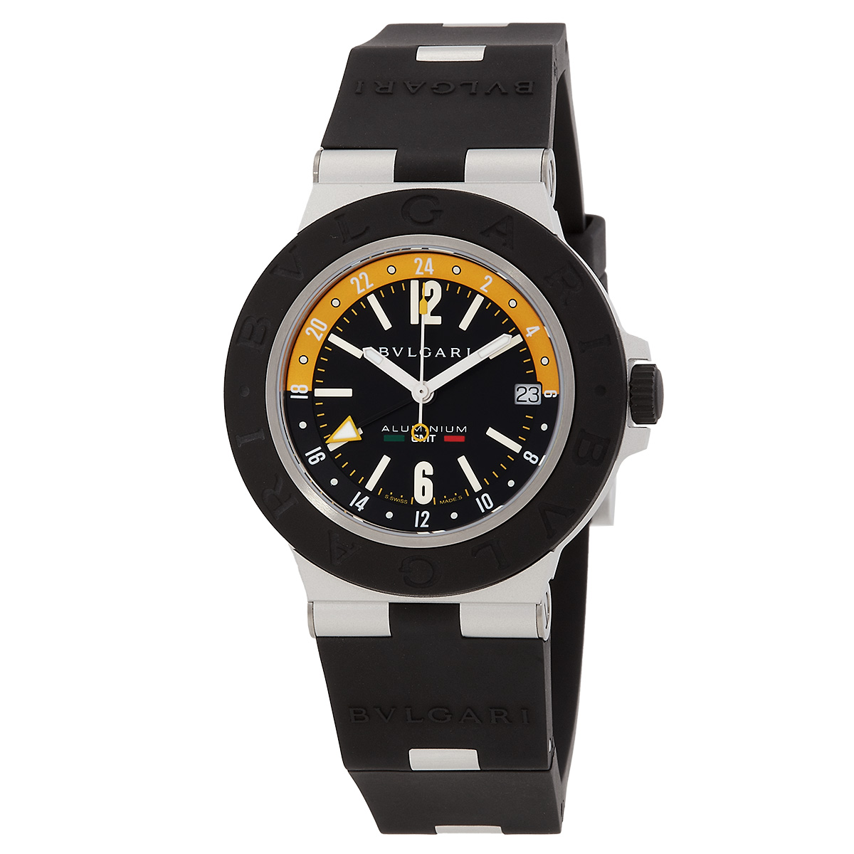Bvlgari Aluminium Automatic Black Dial Men's Watch 103702