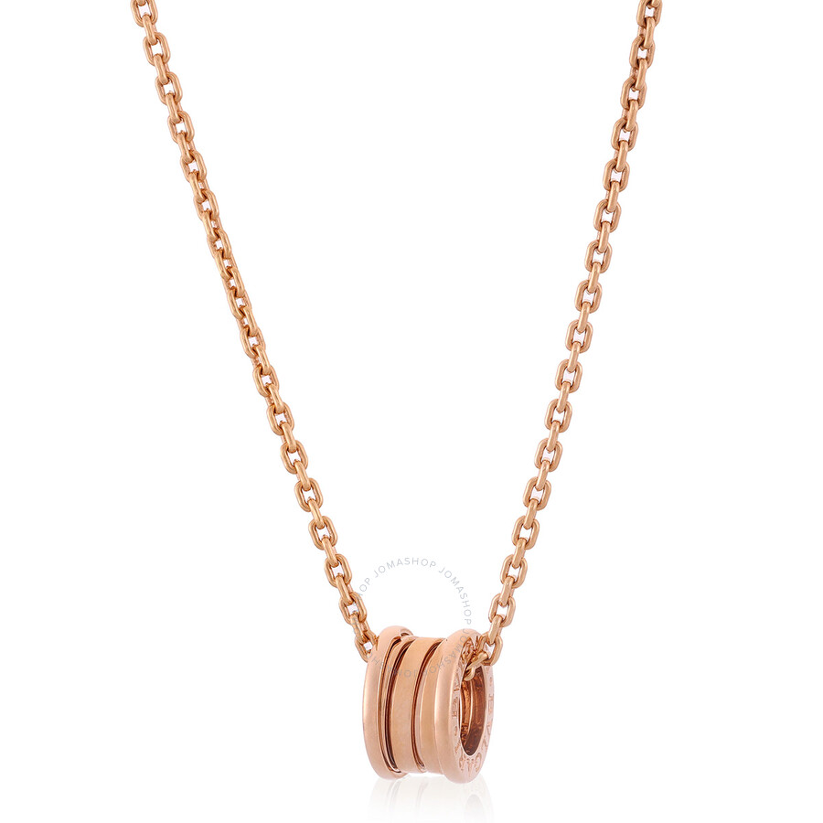 Bvlgari B.zero1 Pendant Necklace In 18 Kt Rose Gold