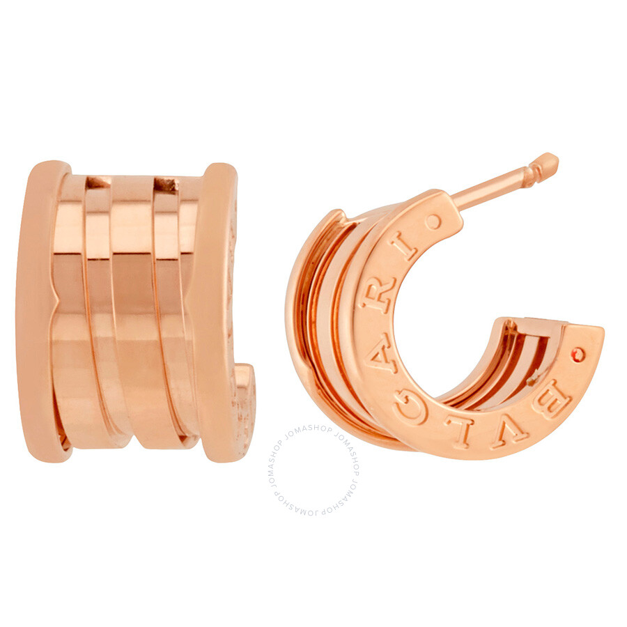 Bvlgari B Zero1 18k Rose Gold Earrings Las Jewelry Bvlgari B Zero1 18k Rose Gold Earrings