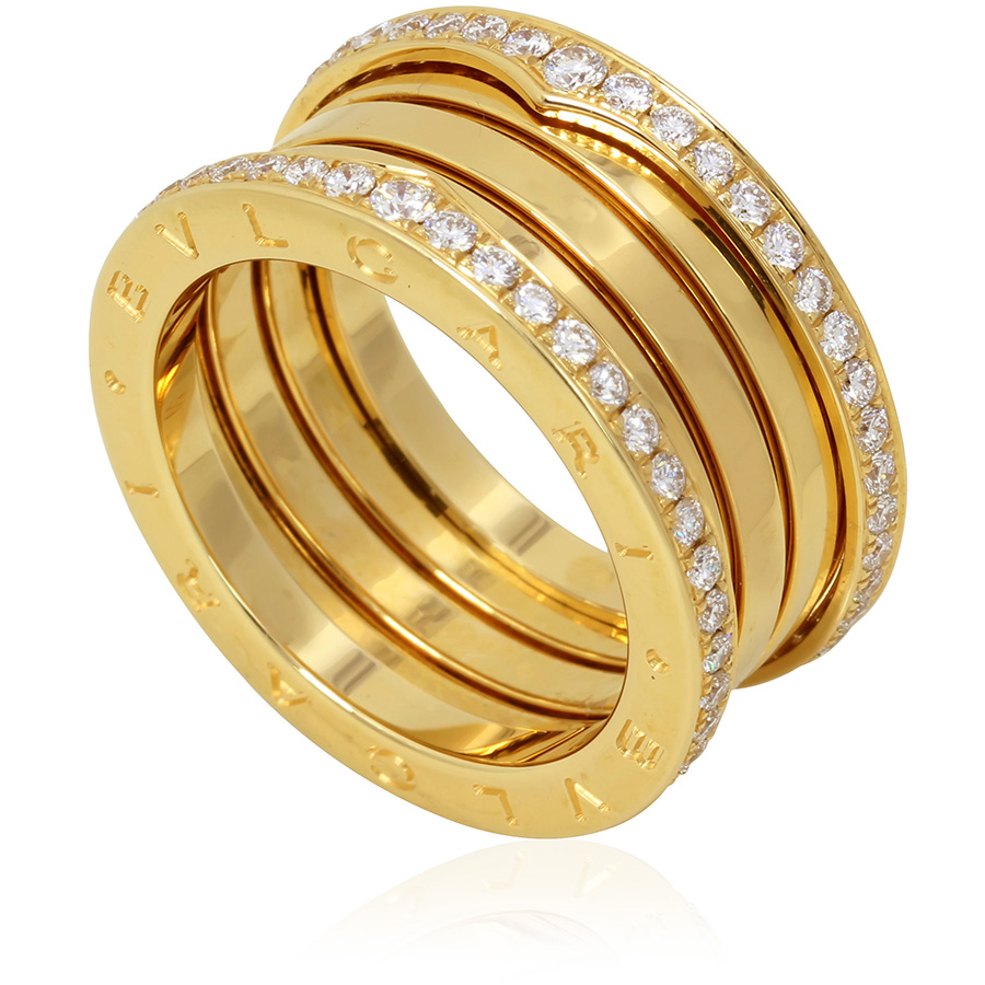 Bvlgari B Zero1 18k Yellow Gold 4 Band Ring Size 8 5 Ladies Jewelry Bvlgari Jomashop