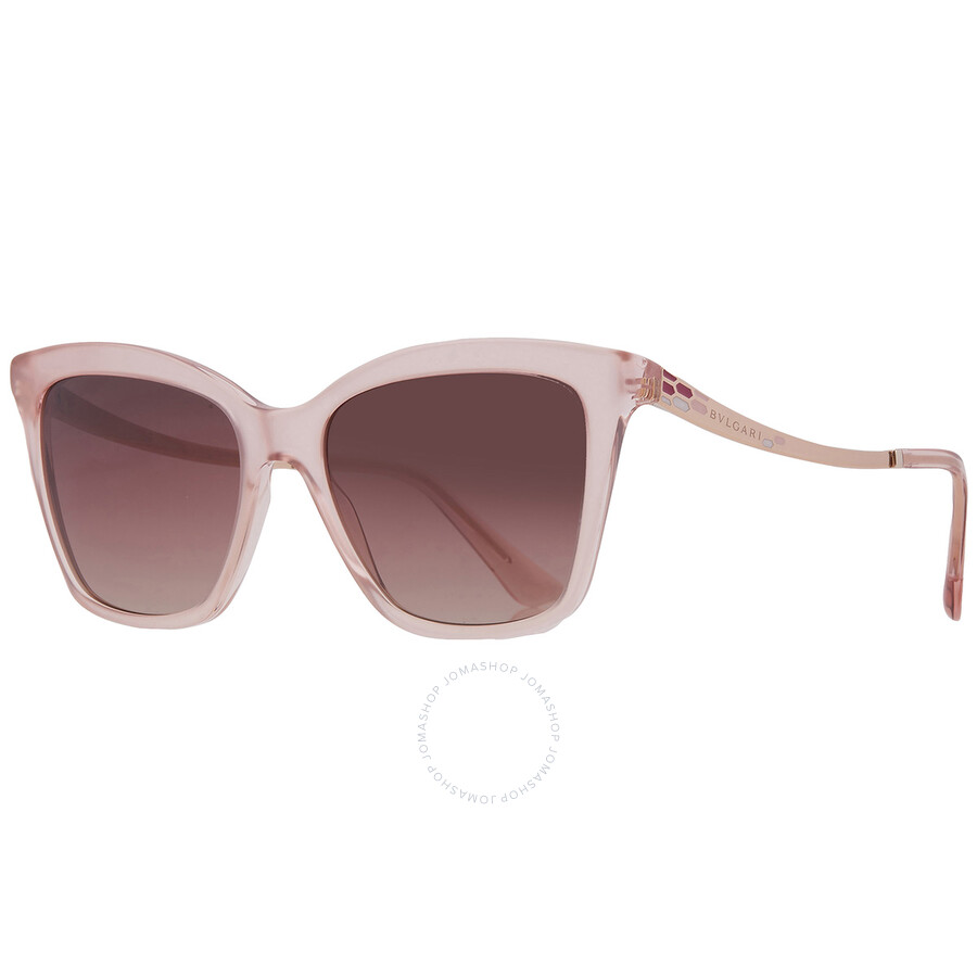 Bvlgari Brown Gradient Purple Cat Eye Ladies Sunglasses Bv8257 5527e2 54