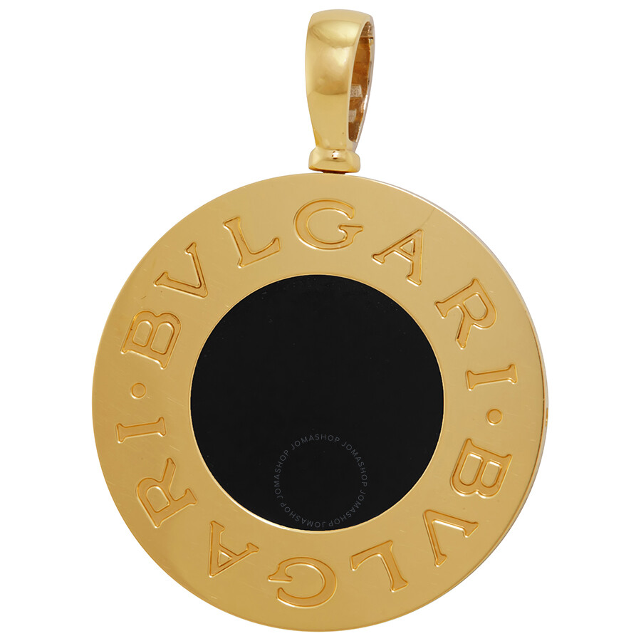 Bvlgari Reversible 18kt Yellow Gold And Steel Black Onyx Bvlgari Reversible 18kt Yellow Gold And Steel Black Onyx Pendant 336229