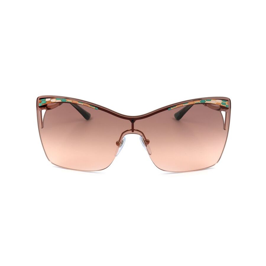 Bvlgari Ladies Rose Gold Tone Cat Eye Sunglasses BVLGARI Serpenti Rimless Cat-Eye Sunglasses | Neiman Marcus main image 3