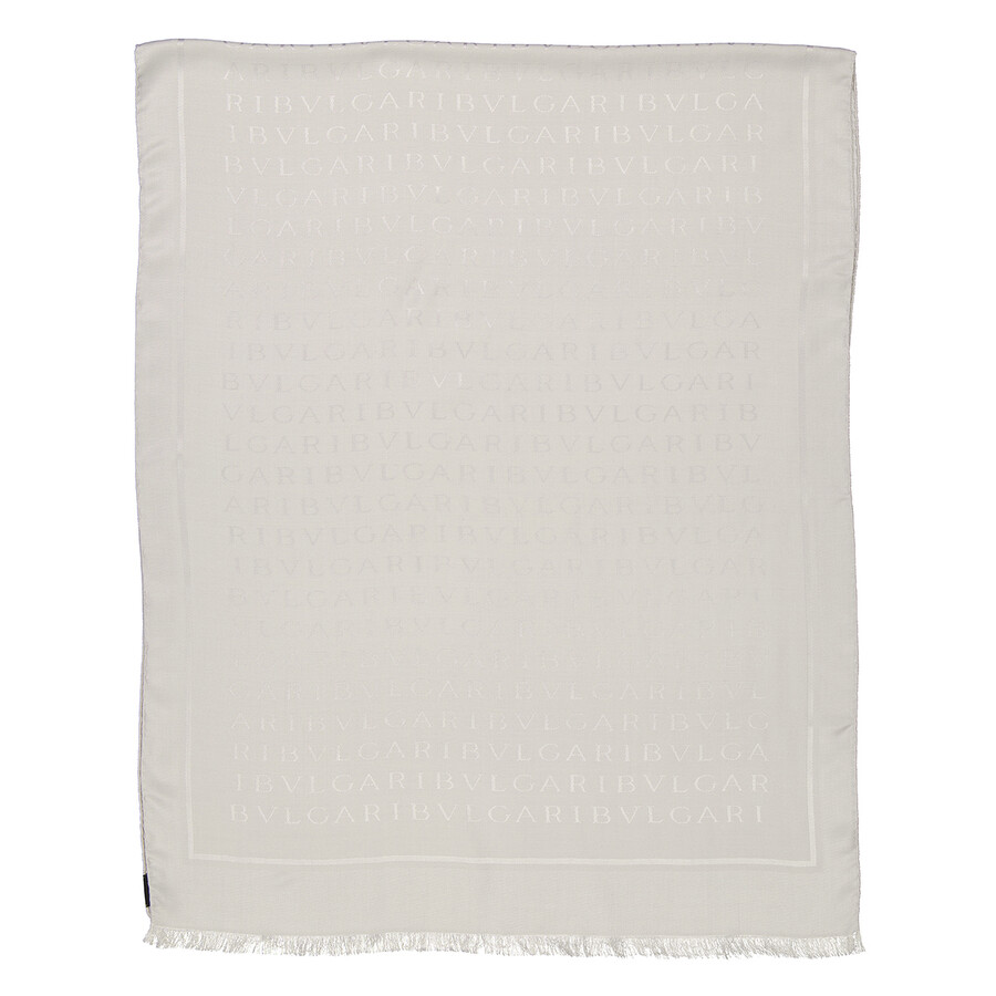 Logomania Lettere Maxi Silk Wool Stole