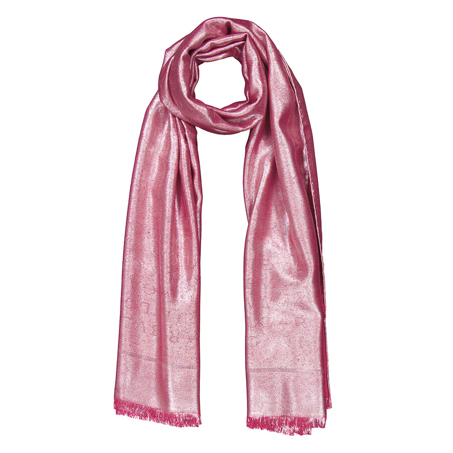 Logomania Lettere Maxi Silk Wool Stole
