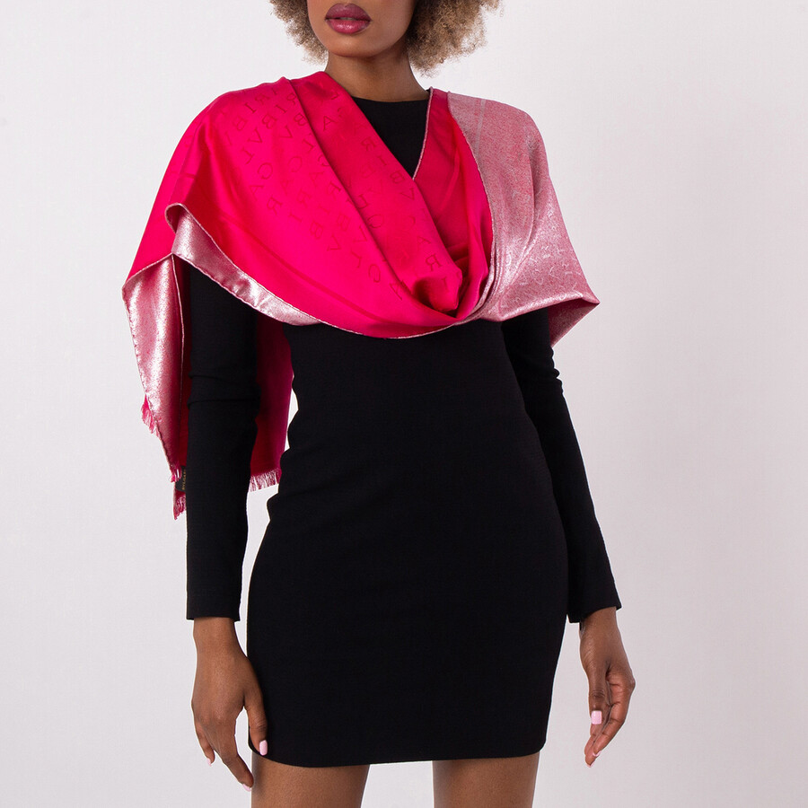 Logomania Lettere Maxi Silk Wool Stole
