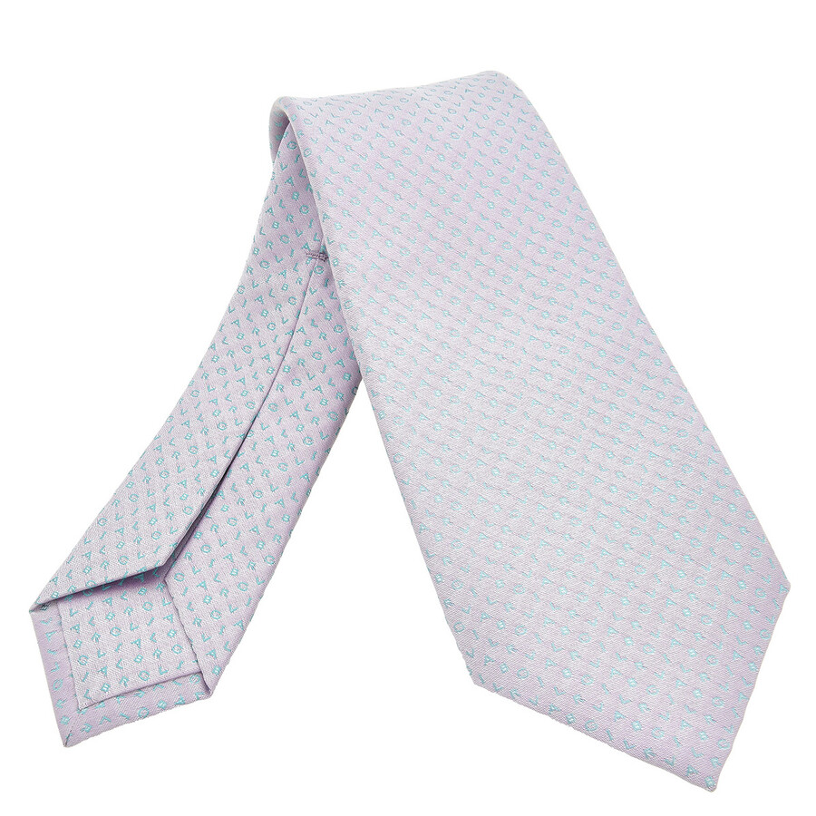 Bvlgari Logomania Shinebeth Seven-fold Tie In Pink
