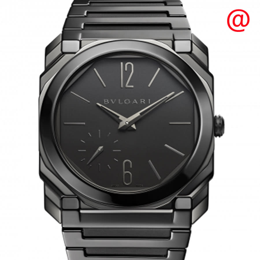 MAO　0916 Bvlgari Octo Finissimo Automatic Black Dial Men's Watch 103368