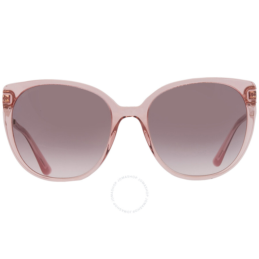 Bvlgari Pink Gradient Grey Cat Eye Ladies Sunglasses Bv8251 55203b 56