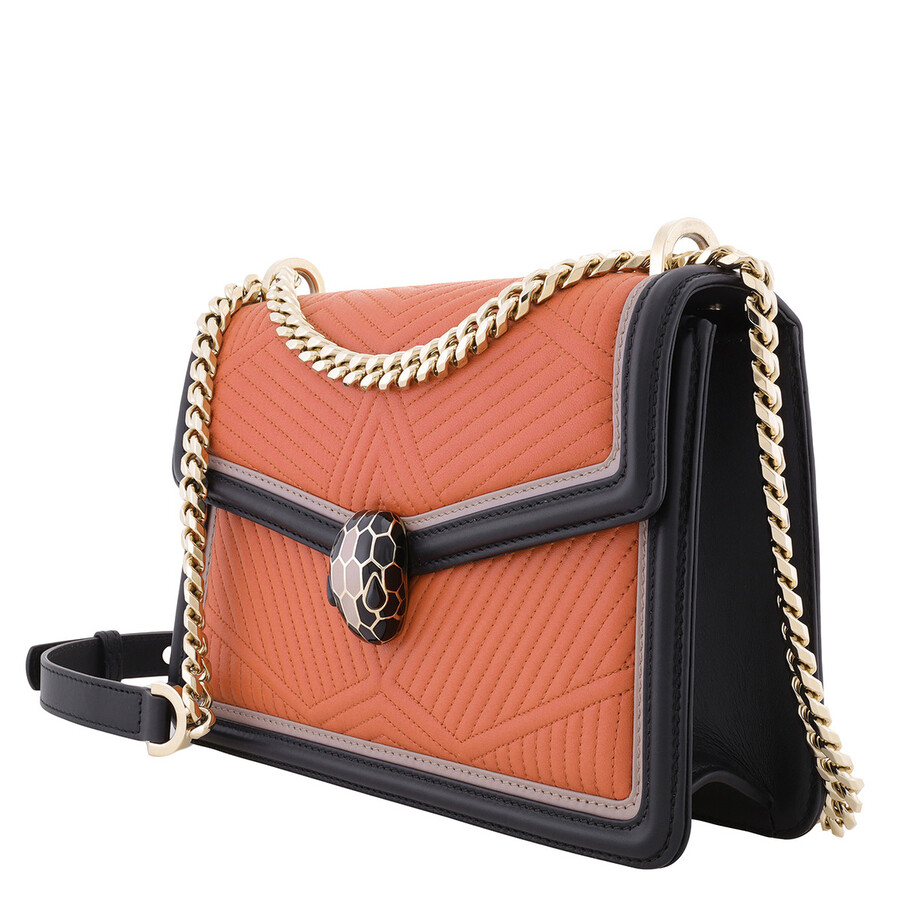 Bvlgari Serpenti Diamond Blast Quilted Leather Shoulder Bag
