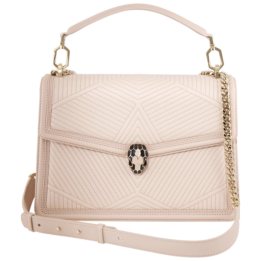 Bvlgari Serpenti Diamond Blast Shoulder Bag- Pink