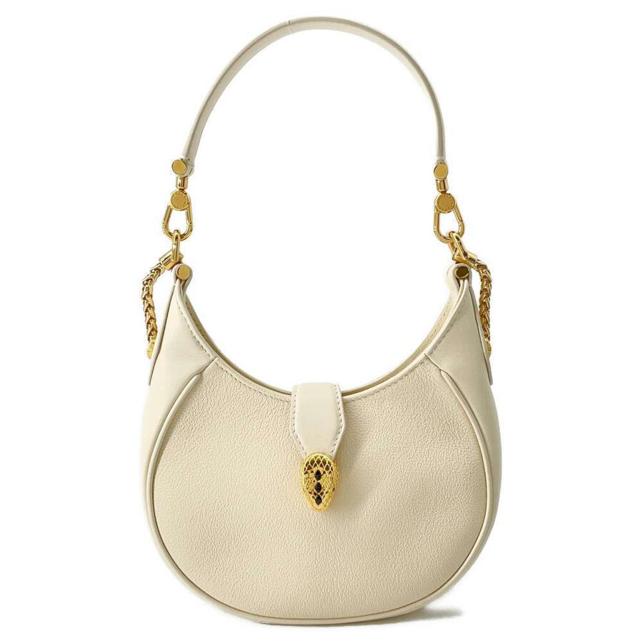 Bvlgari Serpenti Ellipse White Crossbody Bag 291633 2730154391782