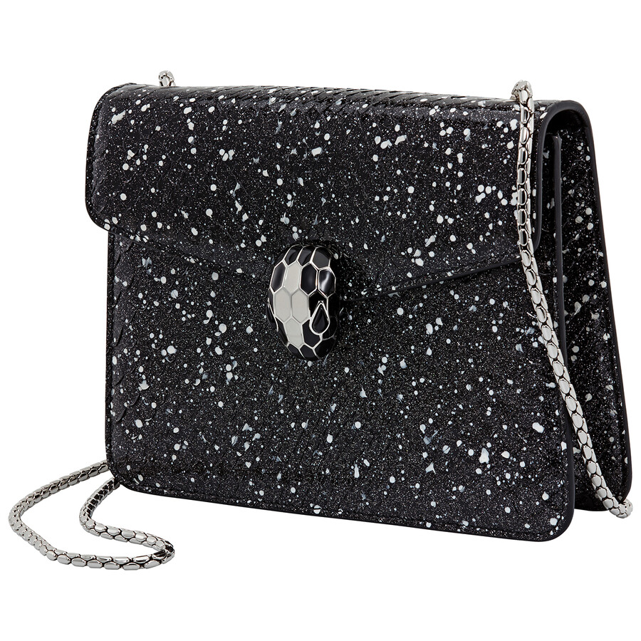 Bvlgari Serpenti Forever Crossbody Black 288110 Handbags, Serpenti