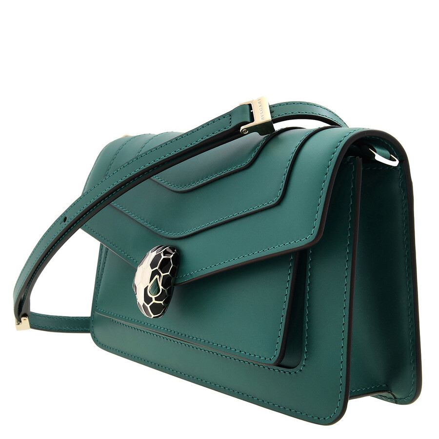 Bvlgari Serpenti Forever East-west Shoulder Bag In Green
