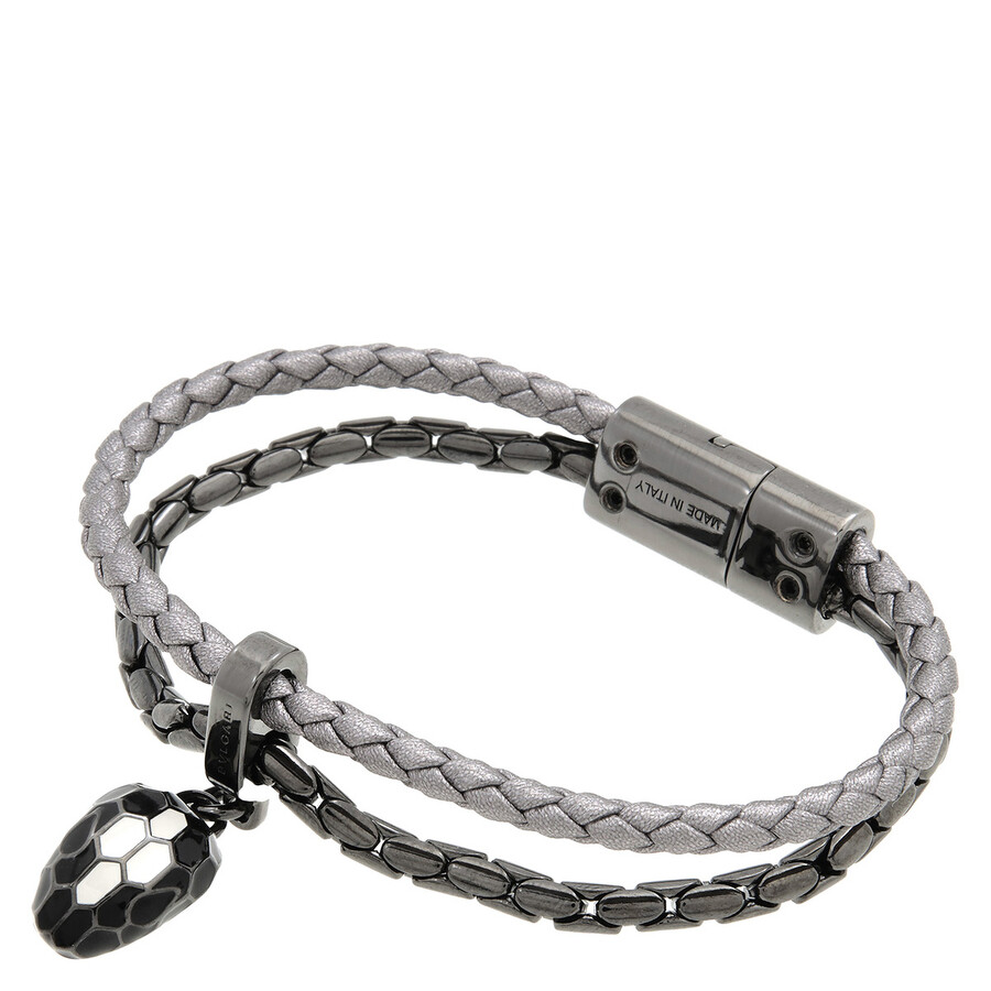 Bvlgari Serpenti Forever Leather Bracelet In Multi