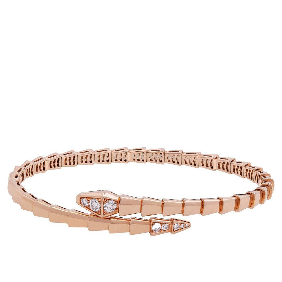 Bvlgari Serpenti Viper Bracelet In Rose Gold In Multi
