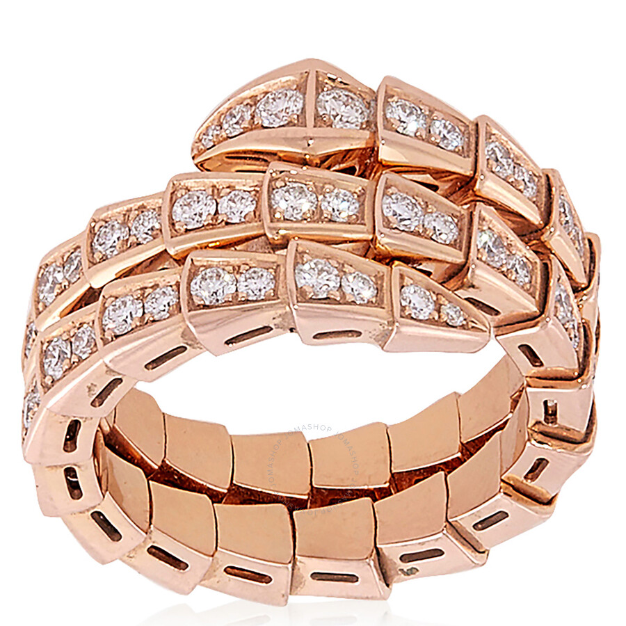 Bvlgari Serpenti Viper Ring In Pink Gold In Pink/gold Tone