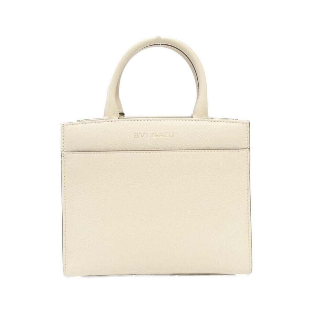 BVLGARI シボレザー ロゴプレート ハンドバッグ 白 y2k Bvlgari White Leather Logo Tote Bag | ModeSens