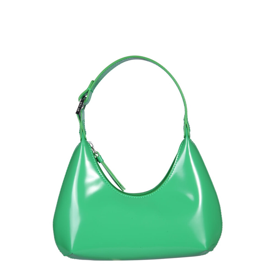 By Far Mini Amber Shoulder Bag In Green
