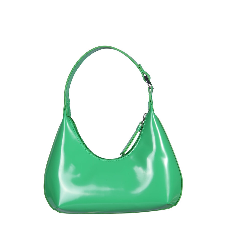 By Far Mini Amber Shoulder Bag In Green