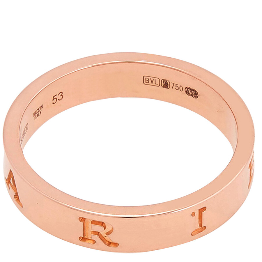 Bvlgari B.zero1 Essential 18 Kt Rose Gold Band Ring