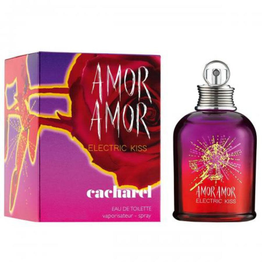 Cacharel Ladies Amor Amor Electric Kiss Edt Spray 3.4 oz Fragrances 3614272370210 In Amber / Pink