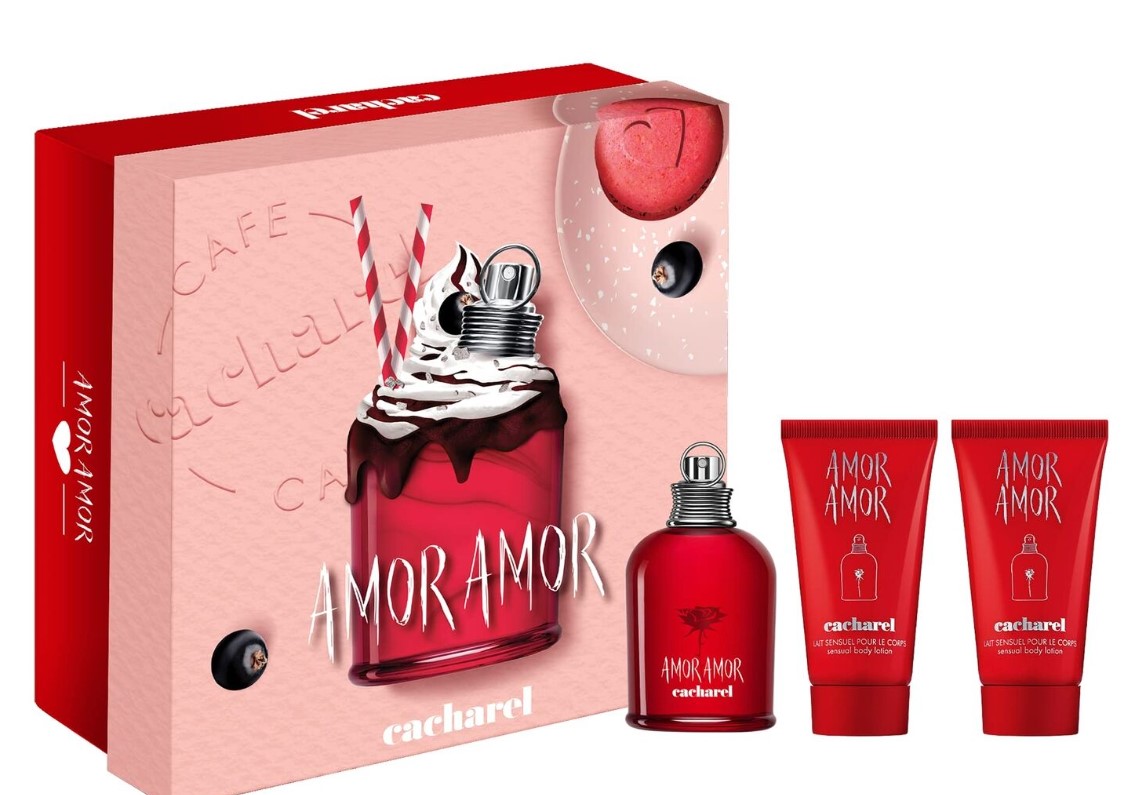 Amor Amor by Cacharel, 4 Piece 1.7 oz Body Lotions ( 6.8 oz total ) for Women
