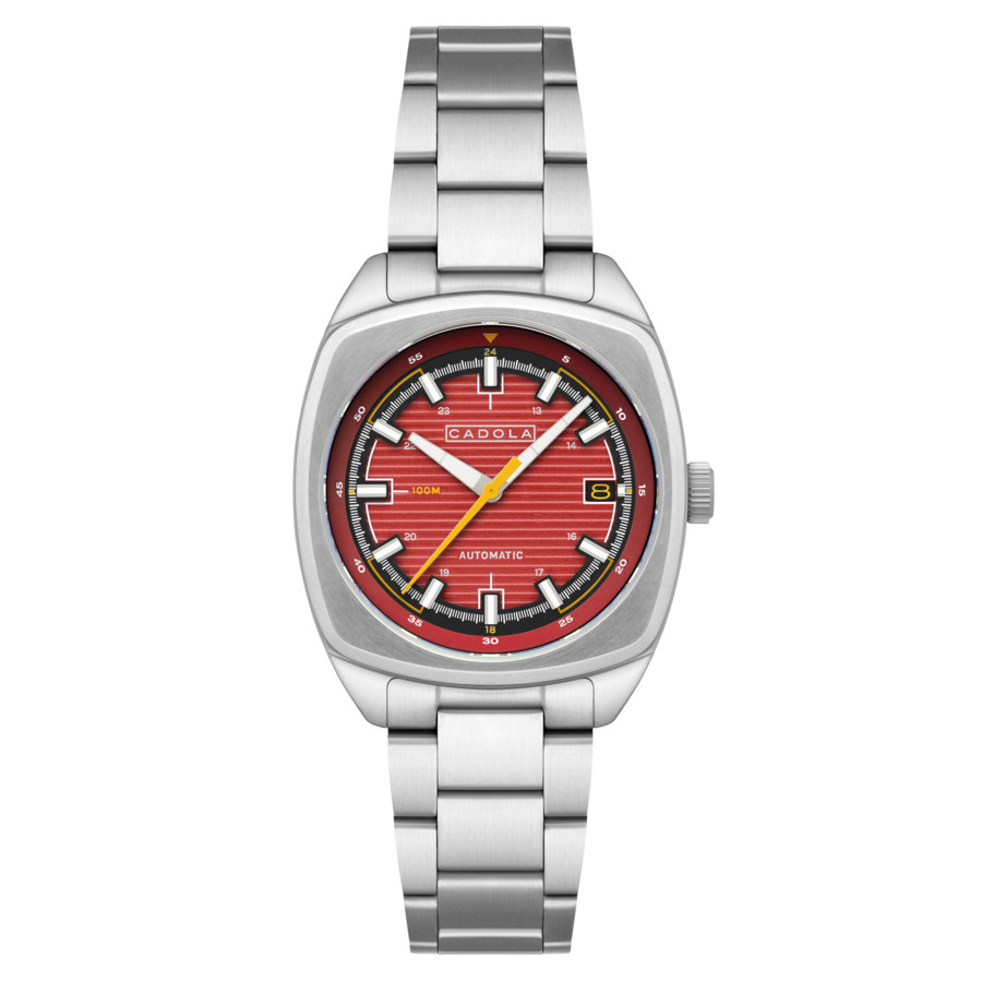 Cadola Buxton Automatic Red Dial Men's Watch CD-1057-22