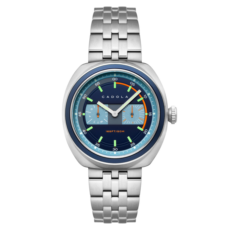 Cadola Giulia GMT Quartz Blue Dial Men's Watch CD-1043-11