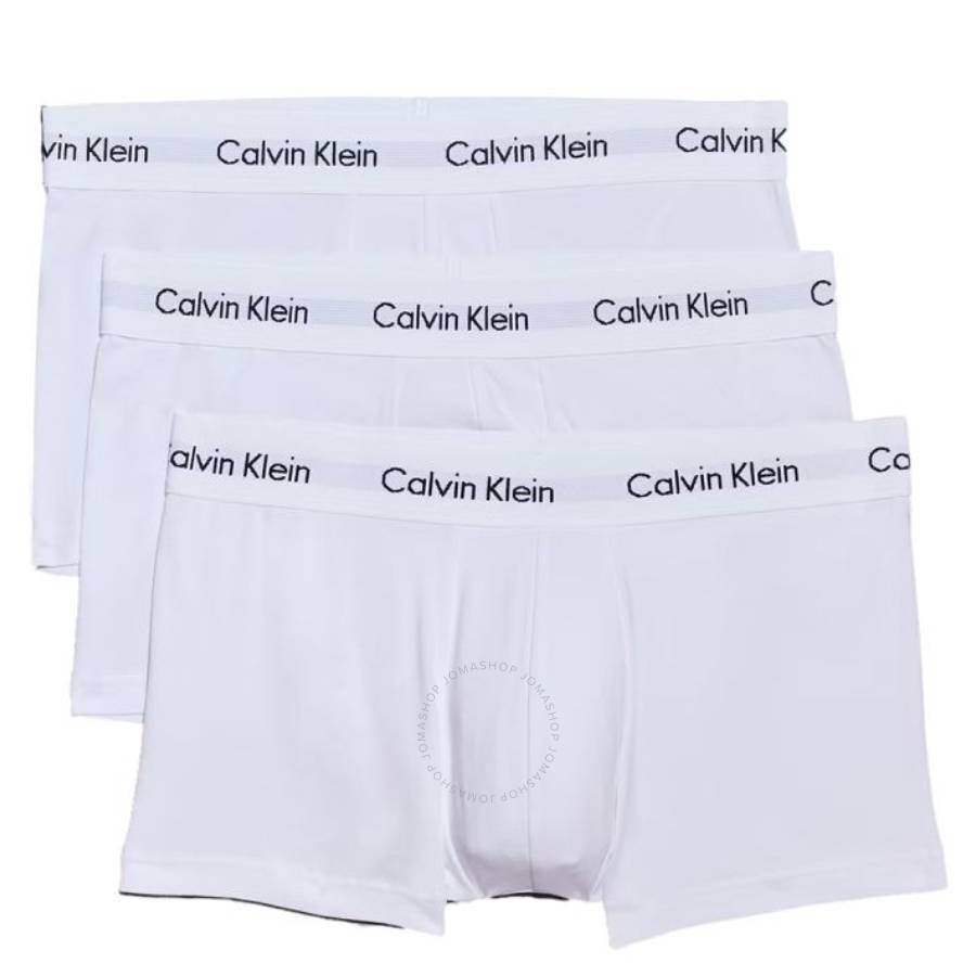 3 Pack Low Rise Cotton Stretch Trunks, Size Small
