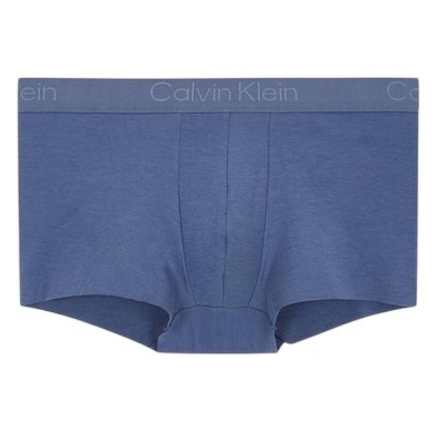 Blue Indigo Cotton-Blend Trunks