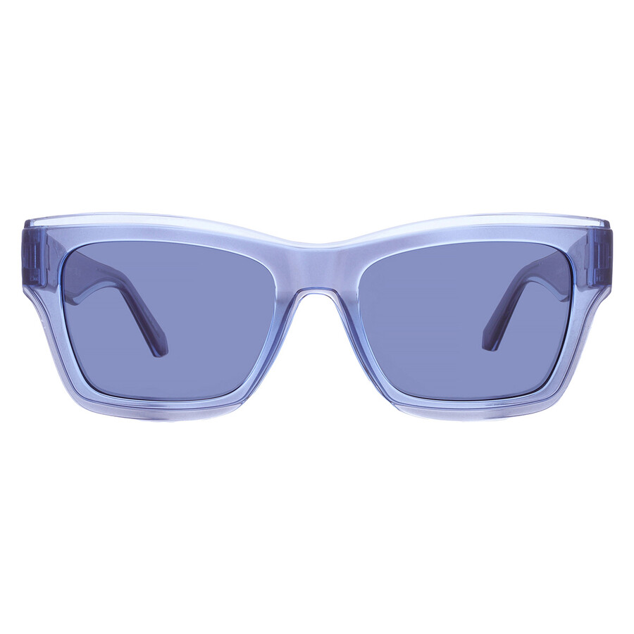 Calvin Klein Blue Square Unisex Sunglasses Ckj24609s 400 53 In Blue