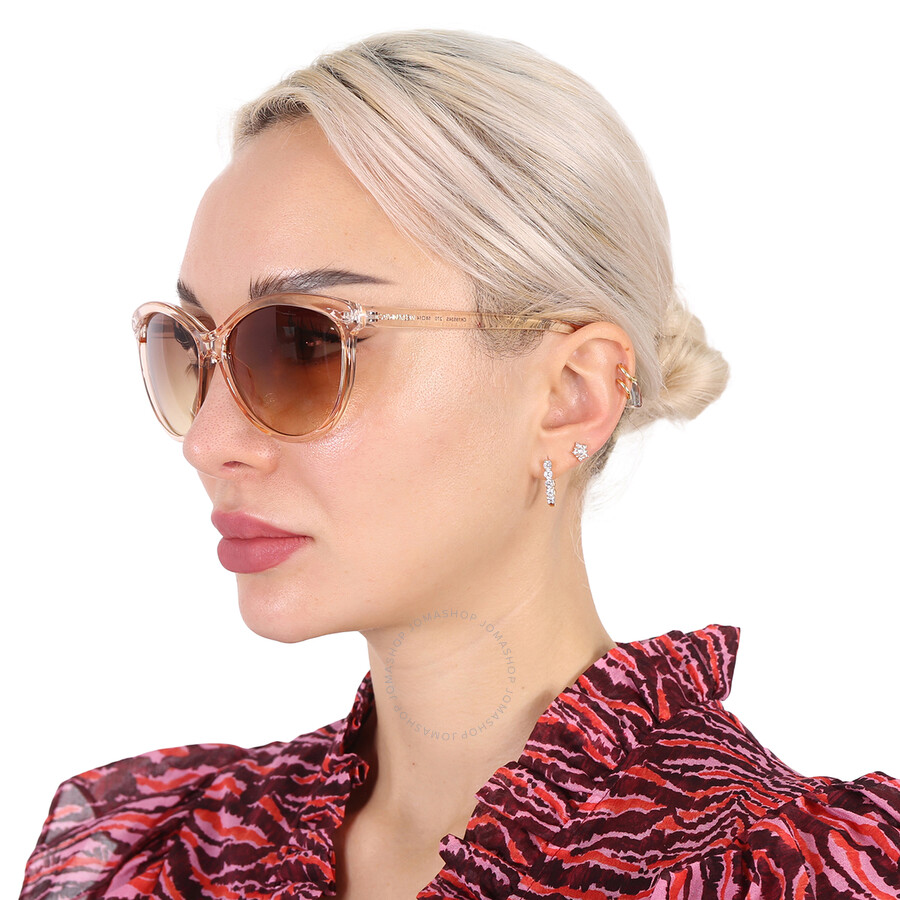 Calvin Klein Brown Cat Eye Ladies Sunglasses Ck19534s 270 58 In Brown