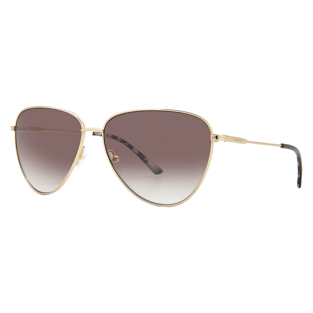 Calvin Klein Brown Pink Gradient Cat Eye Ladies Sunglasses  display picture 3