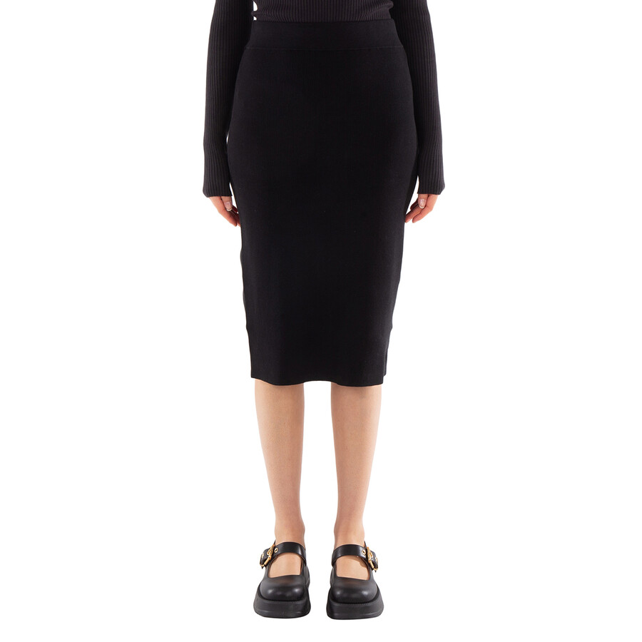 Cotton Knit Pencil Skirt