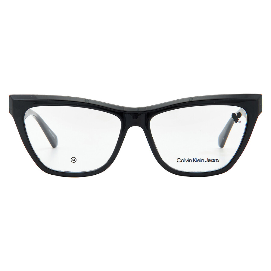 Calvin Klein Demo Cat Eye Ladies Eyeglasses Ckj23614 001 54 In Black