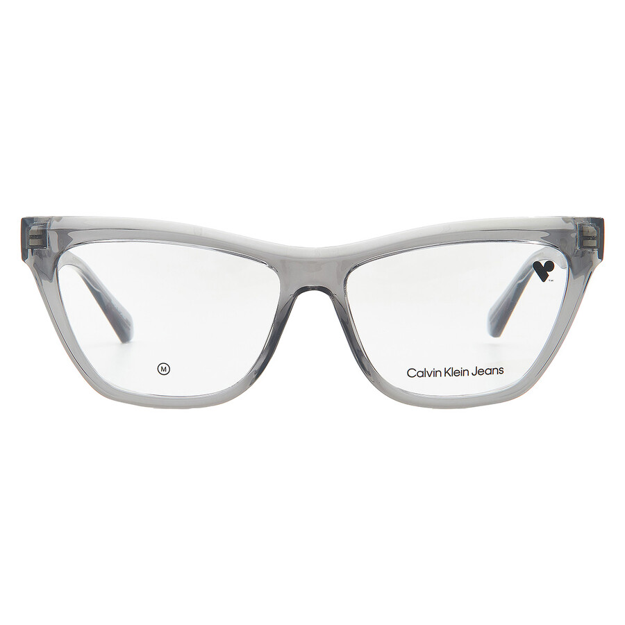 Calvin Klein Demo Cat Eye Ladies Eyeglasses Ckj23614 050 54 In Gray