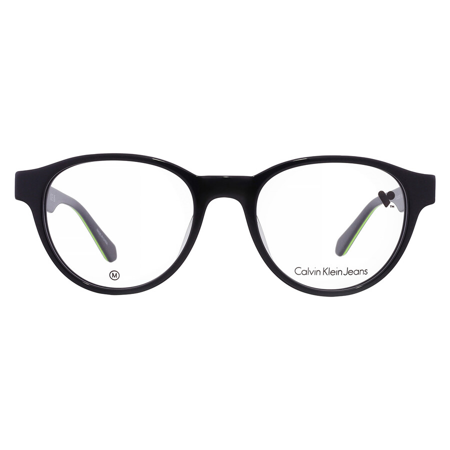 Calvin Klein Demo Oval Men's Eyeglasses Ckj23302 001 48 In Black