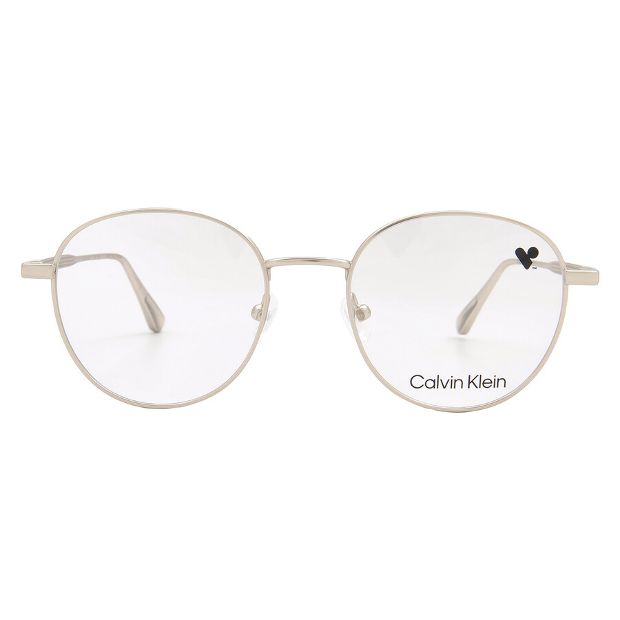 Calvin Klein Demo Round Unisex Eyeglasses Ck24101 720 49 In Gray