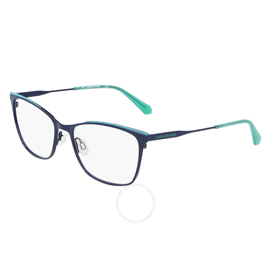 Calvin Klein Demo Square Ladies Eyeglasses Ckj21207 410 53