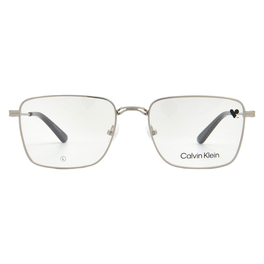 Calvin Klein Demo Square Men's Eyeglasses Ck23104 045 54 In Metallic