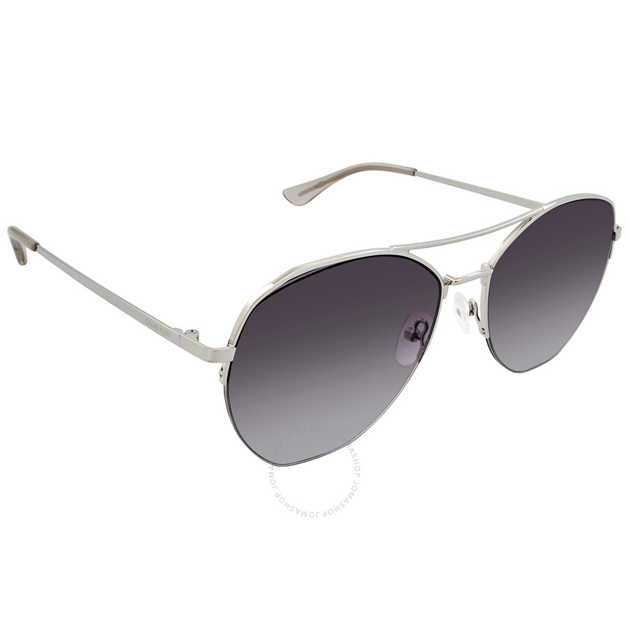 Calvin Klein Grey Gradient Pilot Ladies Sunglasses Ck20121s 045 57 In Grey