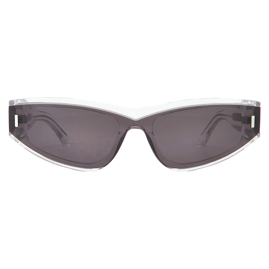 Calvin Klein Grey Irregular Unisex Sunglasses Ck24534s 970 54 In Transparent