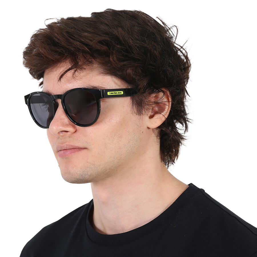 Calvin Klein Grey Phantos Unisex Sunglasses Ckj22609s 001 53 In Black / Grey