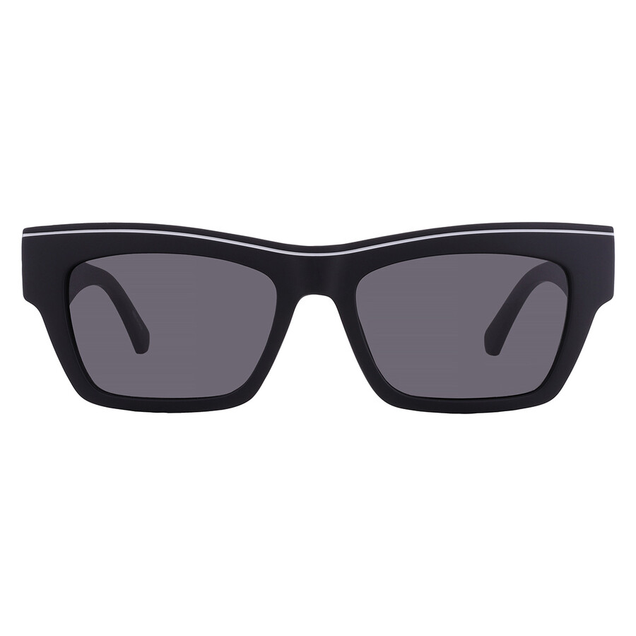 Calvin Klein Grey Square Unisex Sunglasses Ckj24602s 001 52 In Black