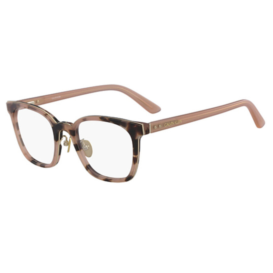 Calvin Klein Ladies Pink Square Eyeglass Frames CK18512 665 51
