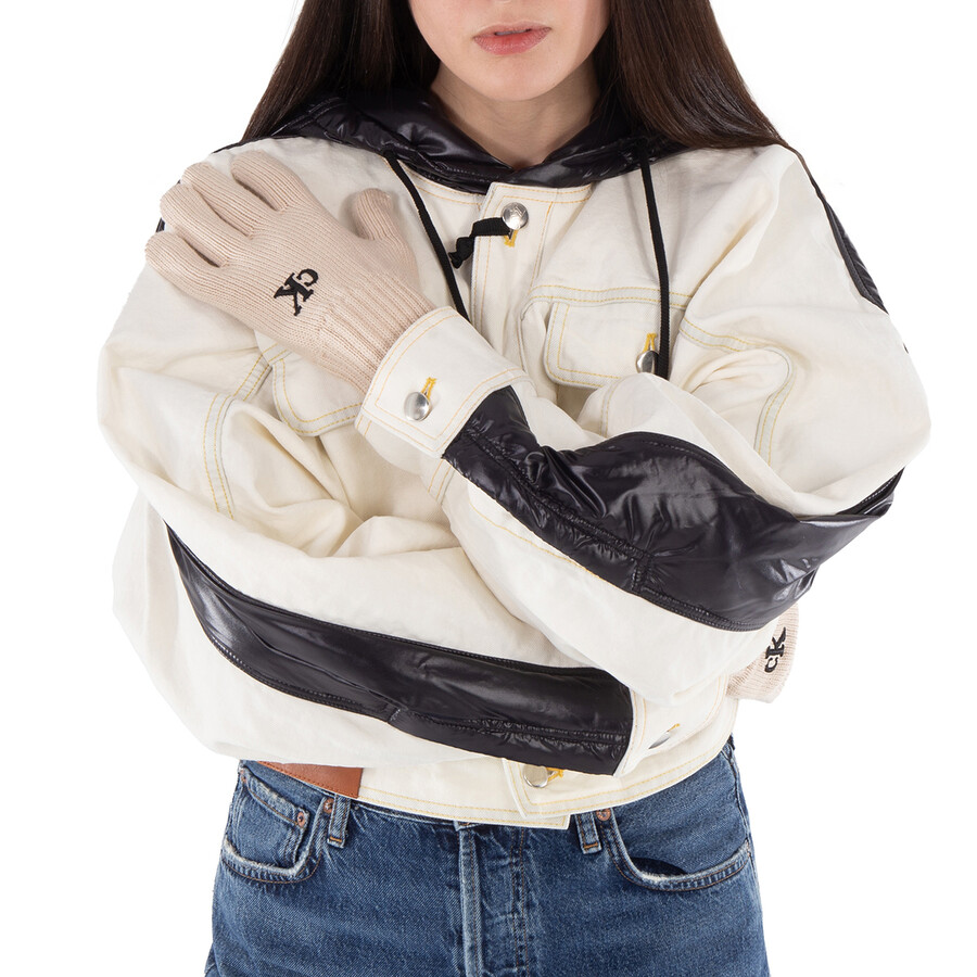Logo Embroidered Knitted Gloves