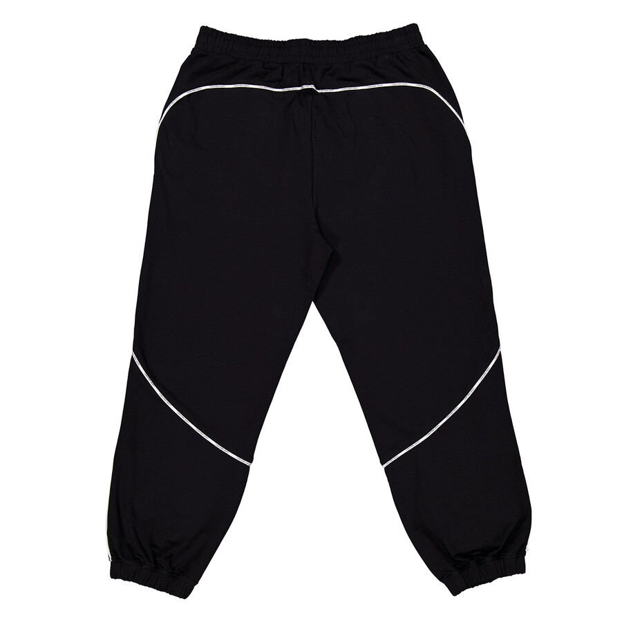 Calvin Klein Logo Piped Sweat Pants In Black