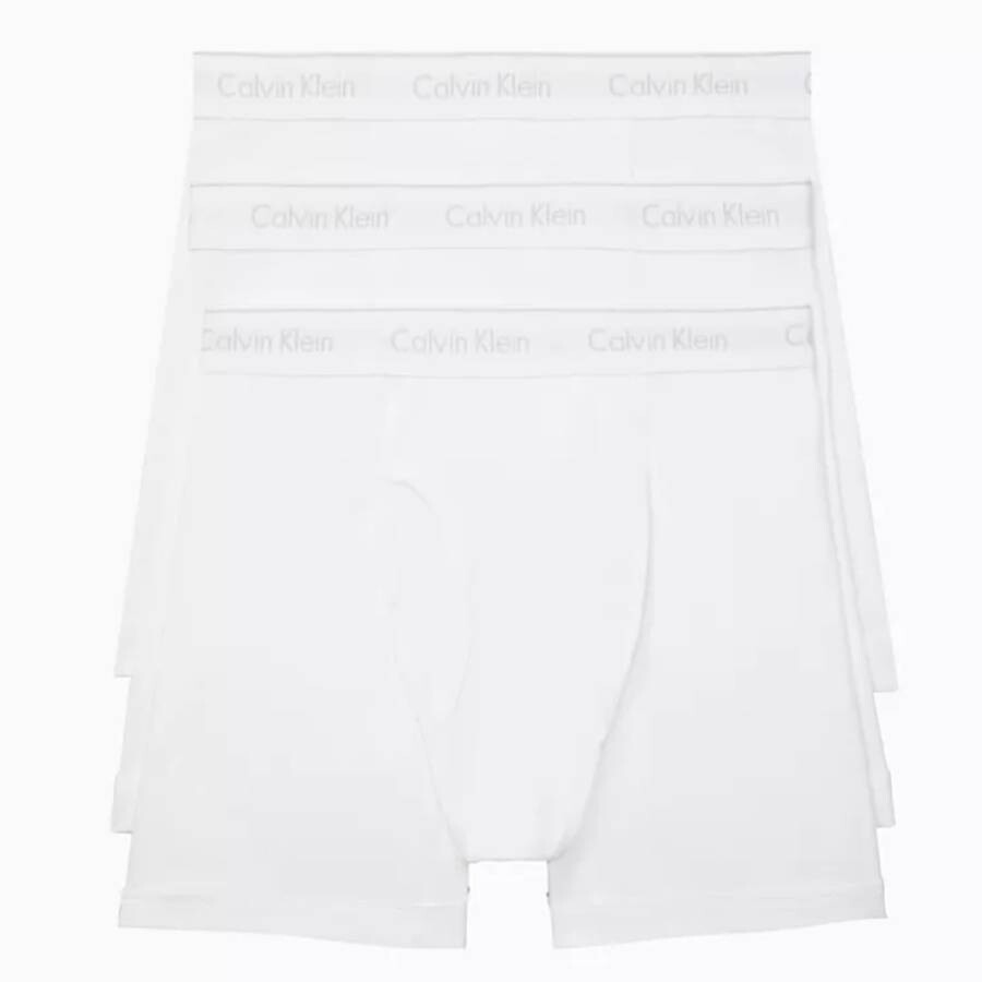 Men’s Classic Cotton Boxer Briefs - 3 Pack, Size Medium