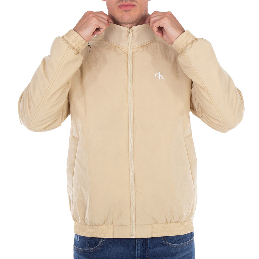 Padded Nylon Zip Up Jacket